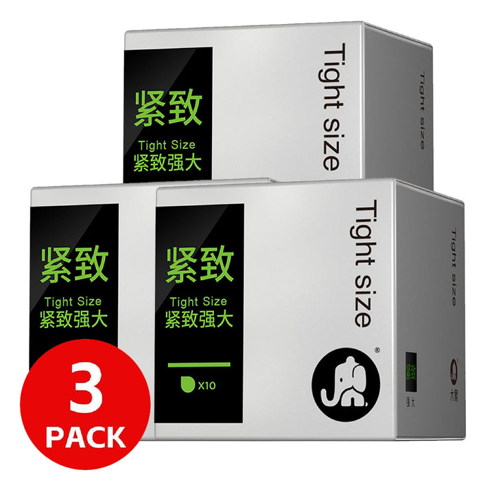 【stock-up-set】daxiang-condom-thirsty-want-series-tight-and-natural-10pcs-*-3-pack.-1-【囤货装】大象-避孕套-渴Want系列-紧致自然-10只装-3-Pack