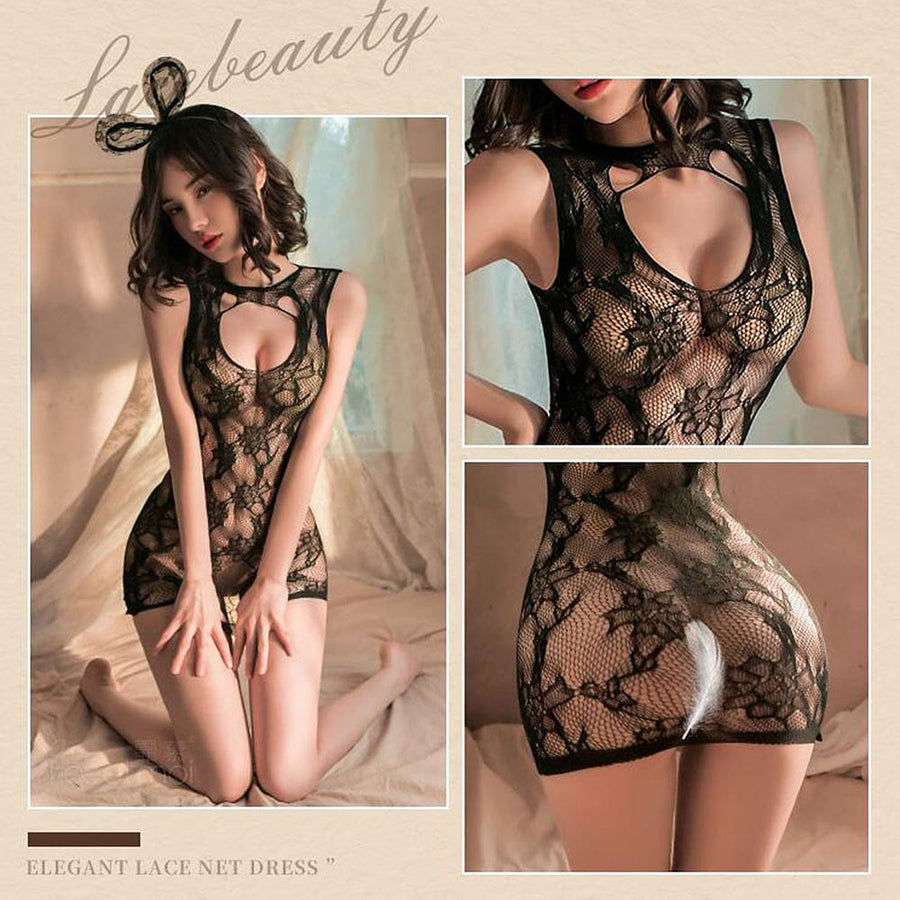 fei-mu-erotic-lingerie-backless-mesh-jacquard-package-hip-mesh-clothes-black-1-霏慕-露背网眼提花包臀网衣-黑色